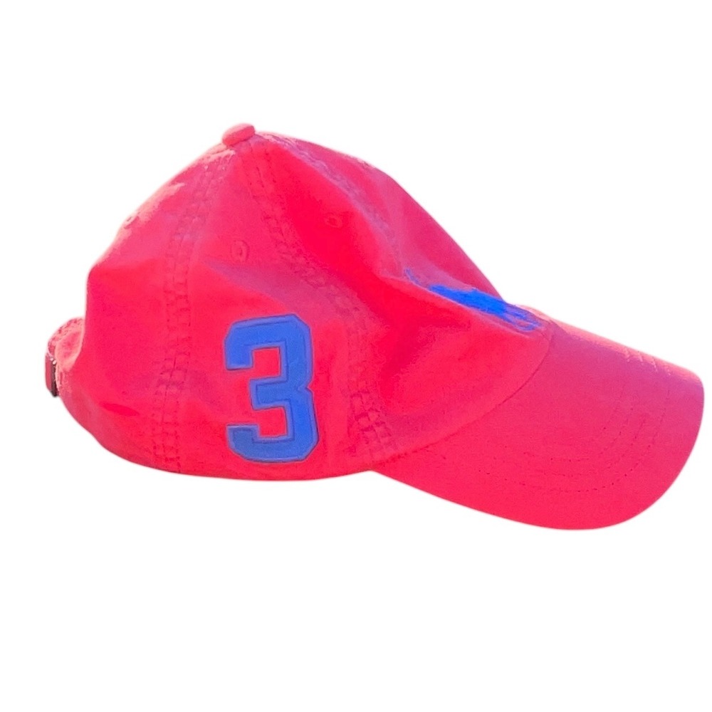 POLO Ralph Lauren 3 Big Pony Logo Strapback Youth Baseball Cap Preppy Dad EUC - Picture 2 of 7